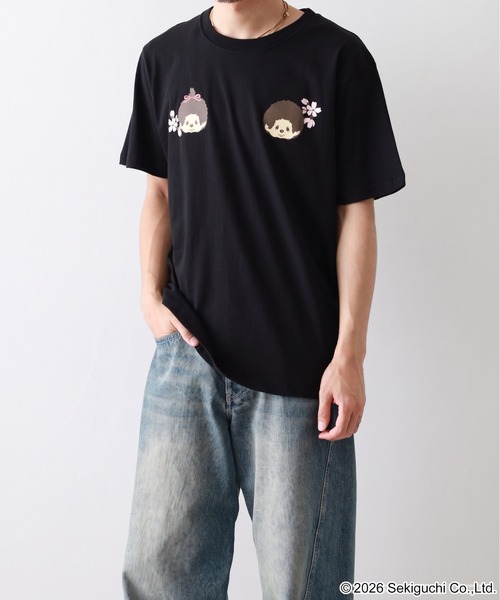 FUNALIVE(ファンアライブ)の「モンチッチ 和柄 天竺半袖Tシャツ(Tシャツ/カットソー・メンズ・ホワイト/ブラック/レッド・L/M/LL)」の18枚目の写真