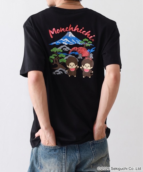 FUNALIVE(ファンアライブ)の「モンチッチ 和柄 天竺半袖Tシャツ(Tシャツ/カットソー・メンズ・ホワイト/ブラック/レッド・L/M/LL)」の19枚目の写真