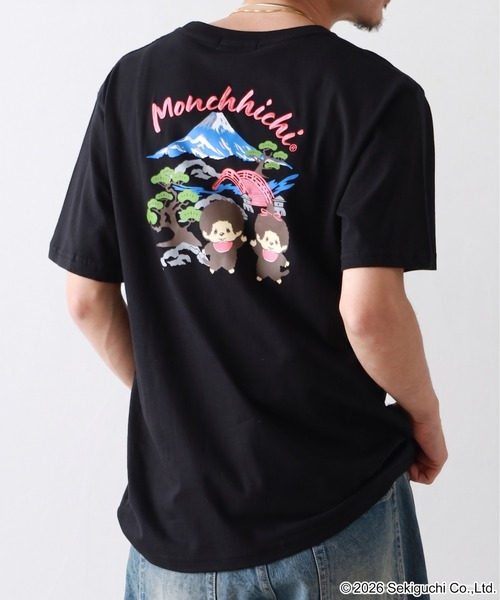 FUNALIVE(ファンアライブ)の「モンチッチ 和柄 天竺半袖Tシャツ(Tシャツ/カットソー・メンズ・ホワイト/ブラック/レッド・L/M/LL)」の20枚目の写真