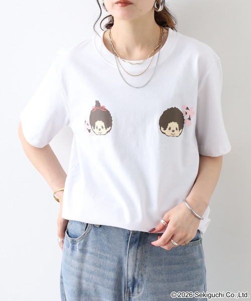 FUNALIVE(ファンアライブ)の「モンチッチ 和柄 天竺半袖Tシャツ(Tシャツ/カットソー・メンズ・ホワイト/ブラック/レッド・L/M/LL)」の21枚目の写真