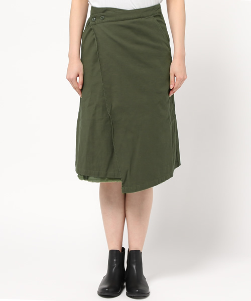 CIAOPANIC TYPY（チャオパニックティピー）の「ミリタリーラップスカート（スカート・レディース・ベージュ/オリーブ・FREE）」の5枚目の写真