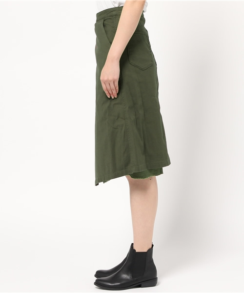 CIAOPANIC TYPY（チャオパニックティピー）の「ミリタリーラップスカート（スカート・レディース・ベージュ/オリーブ・FREE）」の6枚目の写真