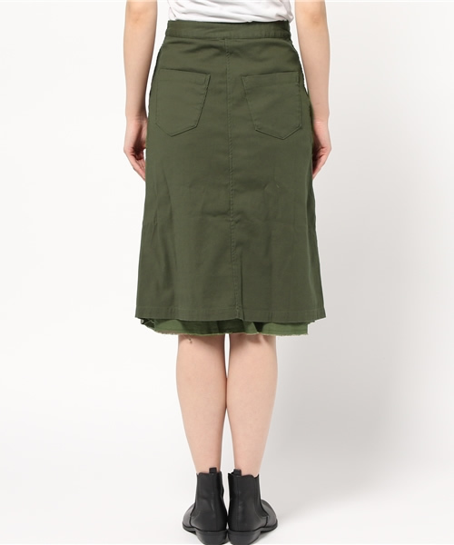CIAOPANIC TYPY（チャオパニックティピー）の「ミリタリーラップスカート（スカート・レディース・ベージュ/オリーブ・FREE）」の7枚目の写真
