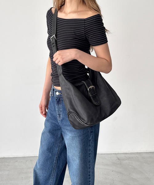 CANAL JEAN(キャナルジーン)の「El mar ベルト付きショルダーバッグ(ショルダーバッグ・レディース・ブラック・ONE SIZE)」の4枚目の写真