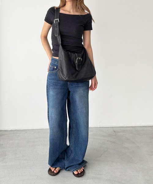 CANAL JEAN(キャナルジーン)の「El mar ベルト付きショルダーバッグ(ショルダーバッグ・レディース・ブラック・ONE SIZE)」の5枚目の写真