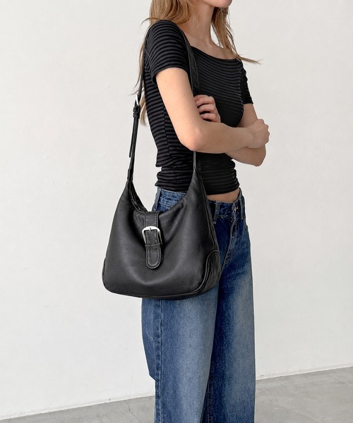 CANAL JEAN(キャナルジーン)の「El mar ベルト付きショルダーバッグ(ショルダーバッグ・レディース・ブラック・ONE SIZE)」の3枚目の写真