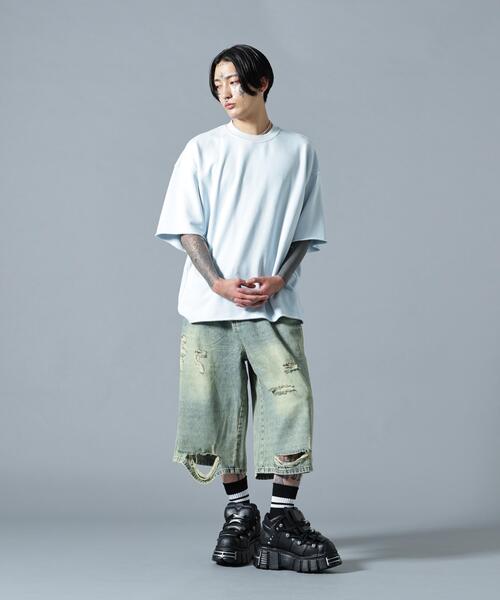 L.H.P(エルエイチピー)の「MAVYTH/メヴィス/ASID WASH OVER TEE(Tシャツ/カットソー・レディース・グレー/ブルー系その他3/パープル/ブラック・XL/M/L)」の13枚目の写真