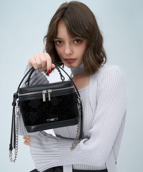 HARE(ハレ)の「ガラベロアバニティBAG(HARE)(ショルダーバッグ・レディース・ブラック・FREE)」の1枚目の写真