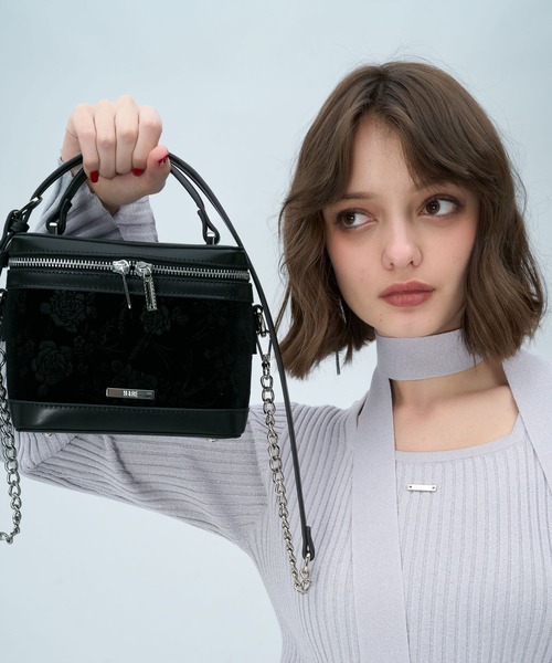 HARE(ハレ)の「ガラベロアバニティBAG(HARE)(ショルダーバッグ・レディース・ブラック・FREE)」の19枚目の写真