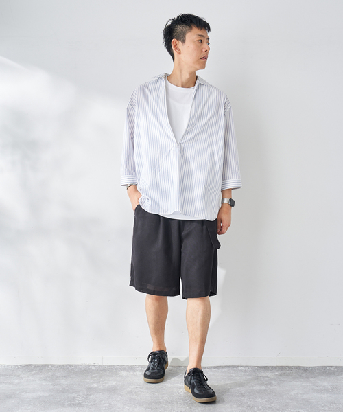 B.C STOCK(ベーセーストック)の「ユーティリティベルテッドショーツ(その他パンツ・メンズ・ネイビー/ベージュ/ブラック・LARGE/MEDIUM)」の14枚目の写真