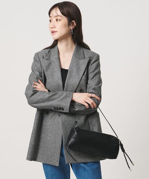 UNITED ARROWS(ユナイテッドアローズ)の「ワイド ショルダーバッグ(ショルダーバッグ・レディース・ブラック/ブラウン・FREE)」の3枚目の写真