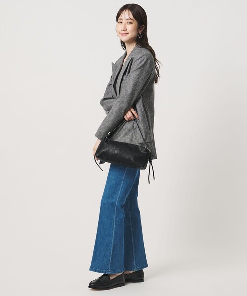 UNITED ARROWS(ユナイテッドアローズ)の「ワイド ショルダーバッグ(ショルダーバッグ・レディース・ブラック/ブラウン・FREE)」の4枚目の写真