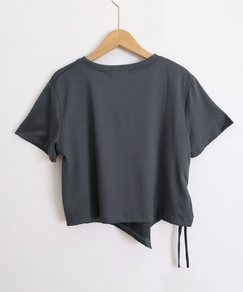 Miniministore(ミニミニストア)の「レディース アシンメトリー Tシャツ(Tシャツ/カットソー・レディース・ブラック/ダークグレー・FREE)」の15枚目の写真