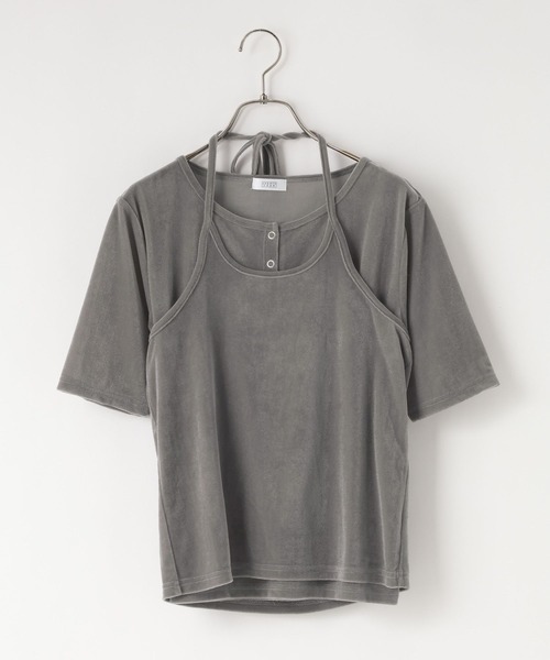 LOWRYS FARM(ローリーズファーム)の「ベロアホルター2P5S 1052782(Tシャツ/カットソー・レディース・アイボリー/グレー/ブラウン・FREE)」の10枚目の写真