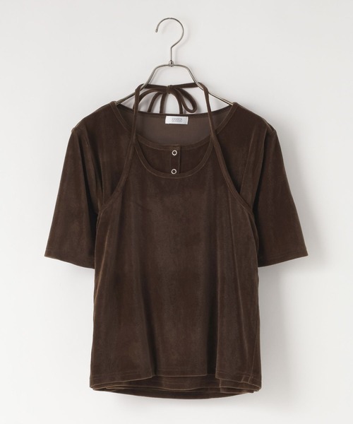 LOWRYS FARM(ローリーズファーム)の「ベロアホルター2P5S 1052782(Tシャツ/カットソー・レディース・アイボリー/グレー/ブラウン・FREE)」の11枚目の写真