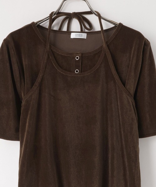 LOWRYS FARM(ローリーズファーム)の「ベロアホルター2P5S 1052782(Tシャツ/カットソー・レディース・アイボリー/グレー/ブラウン・FREE)」の13枚目の写真