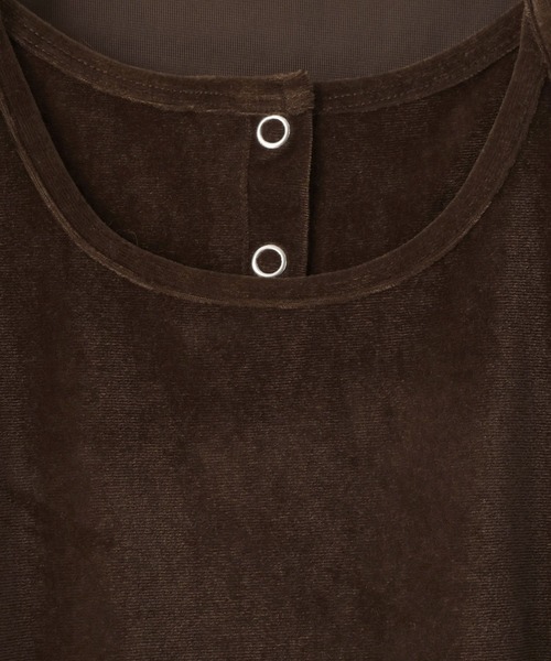 LOWRYS FARM(ローリーズファーム)の「ベロアホルター2P5S 1052782(Tシャツ/カットソー・レディース・アイボリー/グレー/ブラウン・FREE)」の6枚目の写真