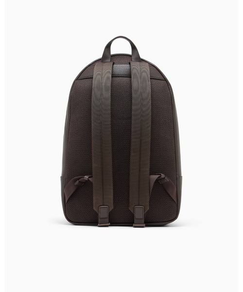 EMPORIO ARMANI(エンポリオアルマーニ)の「【エンポリオ アルマーニ】Boteh カプセルコレクション バックパック ハンマー仕上げ(バックパック/リュック・メンズ・ダークブラウン・FREE)」の4枚目の写真