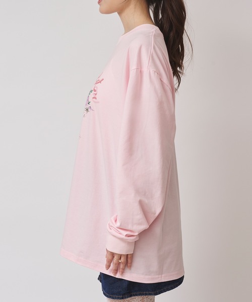 Cath Kidston（キャスキッドソン）の「ロングスリーブTシャツ Rose Bunch（Tシャツ/カットソー・レディース・ライトピンク/ライトイエロー/サックスブルー/ホワイト・FREE）」の15枚目の写真