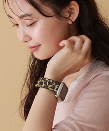 tiny tiny（ティニーティニー）の「Apple Watch / アップルウォッチ レオパード柄ゴムベルト[tiny tiny(ティニーティニー)]（スマホグッズ）」