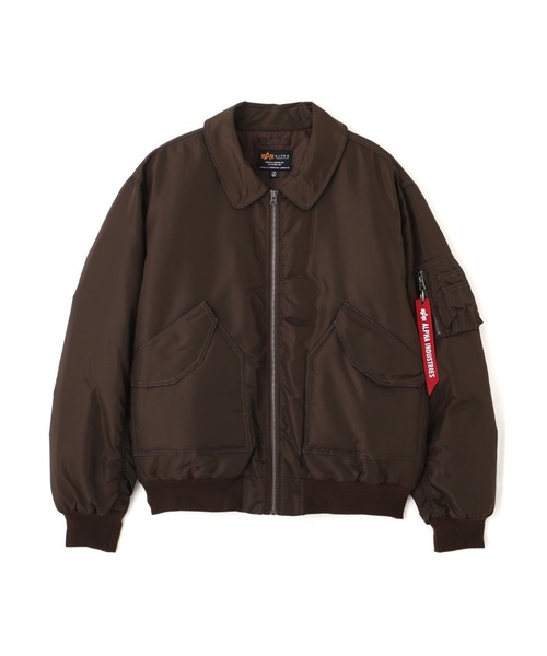 Alpha Industries（アルファインダストリーズ）の「Alpha Industries/アルファ インダストリーズ/CWU 45/P RELAXED FIT FLIGHT JACKET (OXFORD)/CWU 45/P リラックスフィット フライトジャケット オックスフォード（ミリタリージャケット・メンズ・ライトグレー/ブラック/オリーブ/インディゴブルー/ブラウン・XL/L/M/S/2XL/XS）」の19枚目の写真
