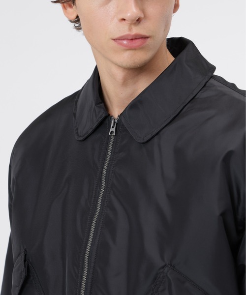 Alpha Industries（アルファインダストリーズ）の「Alpha Industries/アルファ インダストリーズ/CWU 45/P RELAXED FIT FLIGHT JACKET (OXFORD)/CWU 45/P リラックスフィット フライトジャケット オックスフォード（ミリタリージャケット・メンズ・ライトグレー/ブラック/オリーブ/インディゴブルー/ブラウン・XL/L/M/S/2XL/XS）」の9枚目の写真