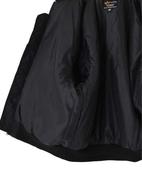 Alpha Industries（アルファインダストリーズ）の「Alpha Industries/アルファ インダストリーズ/CWU 45/P RELAXED FIT FLIGHT JACKET (OXFORD)/CWU 45/P リラックスフィット フライトジャケット オックスフォード（ミリタリージャケット・メンズ・ライトグレー/ブラック/オリーブ/インディゴブルー/ブラウン・XL/L/M/S/2XL/XS）」の12枚目の写真