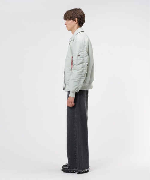 Alpha Industries（アルファインダストリーズ）の「Alpha Industries/アルファ インダストリーズ/CWU 45/P RELAXED FIT FLIGHT JACKET (OXFORD)/CWU 45/P リラックスフィット フライトジャケット オックスフォード（ミリタリージャケット・メンズ・ライトグレー/ブラック/オリーブ/インディゴブルー/ブラウン・XL/L/M/S/2XL/XS）」の15枚目の写真