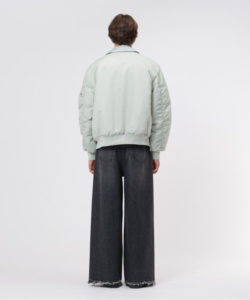 Alpha Industries（アルファインダストリーズ）の「Alpha Industries/アルファ インダストリーズ/CWU 45/P RELAXED FIT FLIGHT JACKET (OXFORD)/CWU 45/P リラックスフィット フライトジャケット オックスフォード（ミリタリージャケット・メンズ・ライトグレー/ブラック/オリーブ/インディゴブルー/ブラウン・XL/L/M/S/2XL/XS）」の16枚目の写真