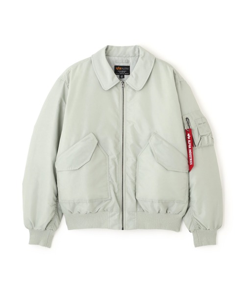 Alpha Industries（アルファインダストリーズ）の「Alpha Industries/アルファ インダストリーズ/CWU 45/P RELAXED FIT FLIGHT JACKET (OXFORD)/CWU 45/P リラックスフィット フライトジャケット オックスフォード（ミリタリージャケット・メンズ・ライトグレー/ブラック/オリーブ/インディゴブルー/ブラウン・XL/L/M/S/2XL/XS）」の17枚目の写真