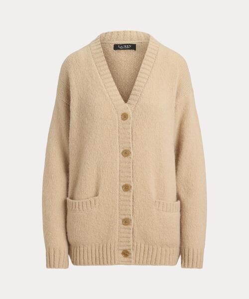 LAUREN RALPH LAUREN(ローレン ラルフ ローレン)の「Vネック カーディガン(カーディガン/ボレロ・レディース・ブラウン系5・XS/L/M/S/XXS)」の8枚目の写真