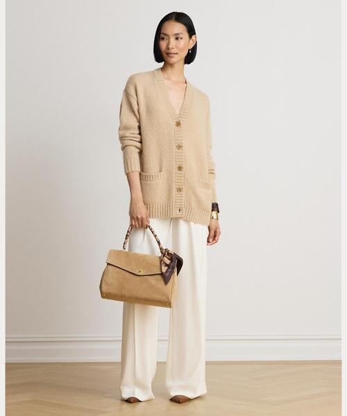 LAUREN RALPH LAUREN(ローレン ラルフ ローレン)の「Vネック カーディガン(カーディガン/ボレロ・レディース・ブラウン系5・XS/L/M/S/XXS)」の7枚目の写真