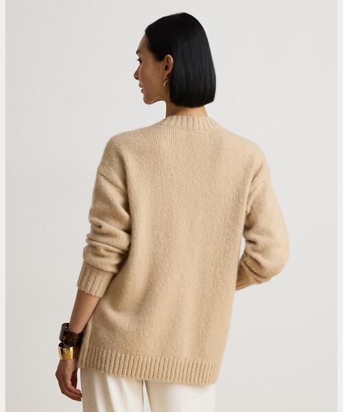 LAUREN RALPH LAUREN(ローレン ラルフ ローレン)の「Vネック カーディガン(カーディガン/ボレロ・レディース・ブラウン系5・XS/L/M/S/XXS)」の6枚目の写真