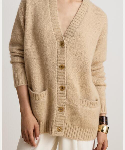 LAUREN RALPH LAUREN(ローレン ラルフ ローレン)の「Vネック カーディガン(カーディガン/ボレロ・レディース・ブラウン系5・XS/L/M/S/XXS)」の5枚目の写真