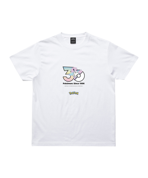 ZOZOSPOT(ゾゾスポット)の「Pokemon 30th Anniversary 1025 T-shirt 「ポニータ(ガラルのすがた)」(Tシャツ/カットソー・レディース・ホワイト・SMALL/110cm/120cm/130cm/140cm/150cm/160cm/MEDIUM/LARGE/X-LARGE/XX-LARGE/XXX-LARGE/100cm)」の1枚目の写真