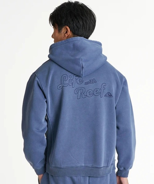 REEF（リーフ）の「REEF/リーフ ジップアップ パーカー EZP264010（パーカー・メンズ・ライトブルー/ホワイト/ネイビー・M/L/XL）」の3枚目の写真