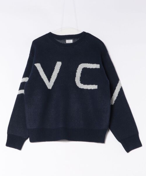 RVCA(ルーカ)の「RVCA ウィメンズ ARCH RVCA KNIT セーター 【2026年秋冬モデル】(ニット/セーター・レディース・ブラック/ダークベージュ/ブルー系その他・MEDIUM/SMALL)」の1枚目の写真