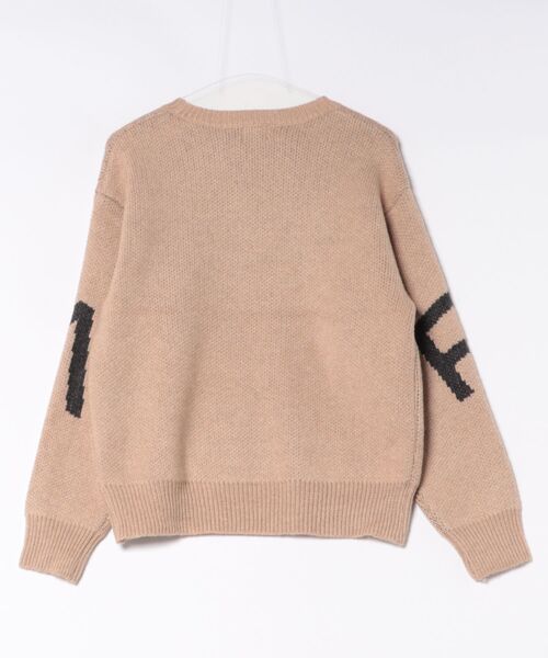 RVCA(ルーカ)の「RVCA ウィメンズ ARCH RVCA KNIT セーター 【2026年秋冬モデル】(ニット/セーター・レディース・ブラック/ダークベージュ/ブルー系その他・MEDIUM/SMALL)」の4枚目の写真