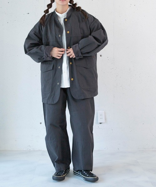 URCH RNA(アーチ アールエヌエー)の「R4510 トラヴァイユパンツ(デニムパンツ・レディース・ワンウォッシュ/チャコール・FREE)」の1枚目の写真