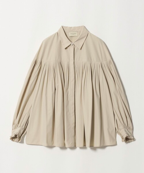 UNITED ARROWS(ユナイテッドアローズ)の「パールライク ボタン タック フレア ブラウス(シャツ/ブラウス・レディース・ベージュ/ブラック/ホワイト・FREE)」の15枚目の写真