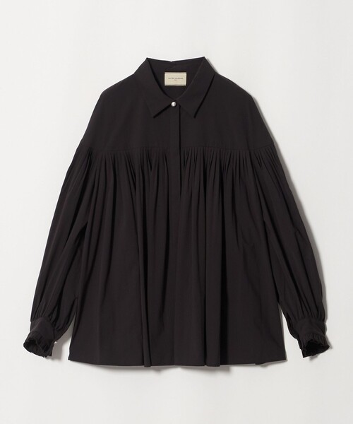 UNITED ARROWS(ユナイテッドアローズ)の「パールライク ボタン タック フレア ブラウス(シャツ/ブラウス・レディース・ベージュ/ブラック/ホワイト・FREE)」の20枚目の写真