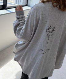 フラワープリントスウェットTee