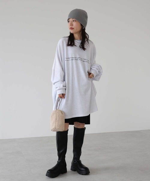 zena(ジェナ)の「フラワープリントスウェットTee(Tシャツ/カットソー・レディース・ブラック/ライトグレー/グレー・FREE)」の19枚目の写真