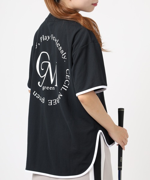 FUNALIVE(ファンアライブ)の「OVERSIZE MOCK オーバーサイズモックネック 半袖(Tシャツ/カットソー・レディース・ブラック/ホワイト・S/M)」の1枚目の写真