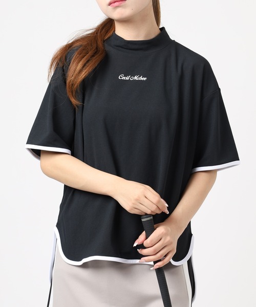 FUNALIVE(ファンアライブ)の「OVERSIZE MOCK オーバーサイズモックネック 半袖(Tシャツ/カットソー・レディース・ブラック/ホワイト・S/M)」の18枚目の写真