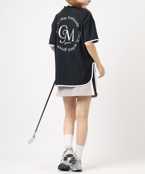 FUNALIVE(ファンアライブ)の「OVERSIZE MOCK オーバーサイズモックネック 半袖(Tシャツ/カットソー・レディース・ブラック/ホワイト・S/M)」の6枚目の写真
