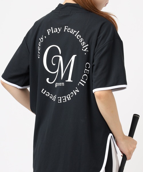 FUNALIVE(ファンアライブ)の「OVERSIZE MOCK オーバーサイズモックネック 半袖(Tシャツ/カットソー・レディース・ブラック/ホワイト・S/M)」の4枚目の写真