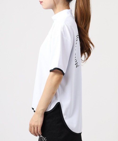 FUNALIVE(ファンアライブ)の「OVERSIZE MOCK オーバーサイズモックネック 半袖(Tシャツ/カットソー・レディース・ブラック/ホワイト・S/M)」の9枚目の写真