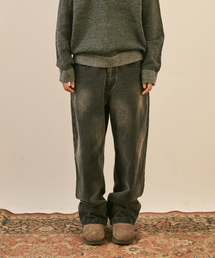 FADED TIMBER DENIM PANTS (BLACK)