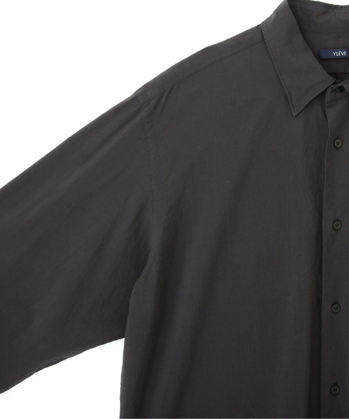 YLEVE(イレーヴ)の「YLEVE / COTTON MILLED LAWN OVERDYE SHIRT(シャツ/ブラウス・メンズ・グレー・4)」の5枚目の写真